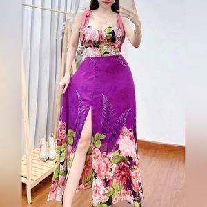 NWT- VIETNAM PADDED FAIRY DRESS IN PURPLE